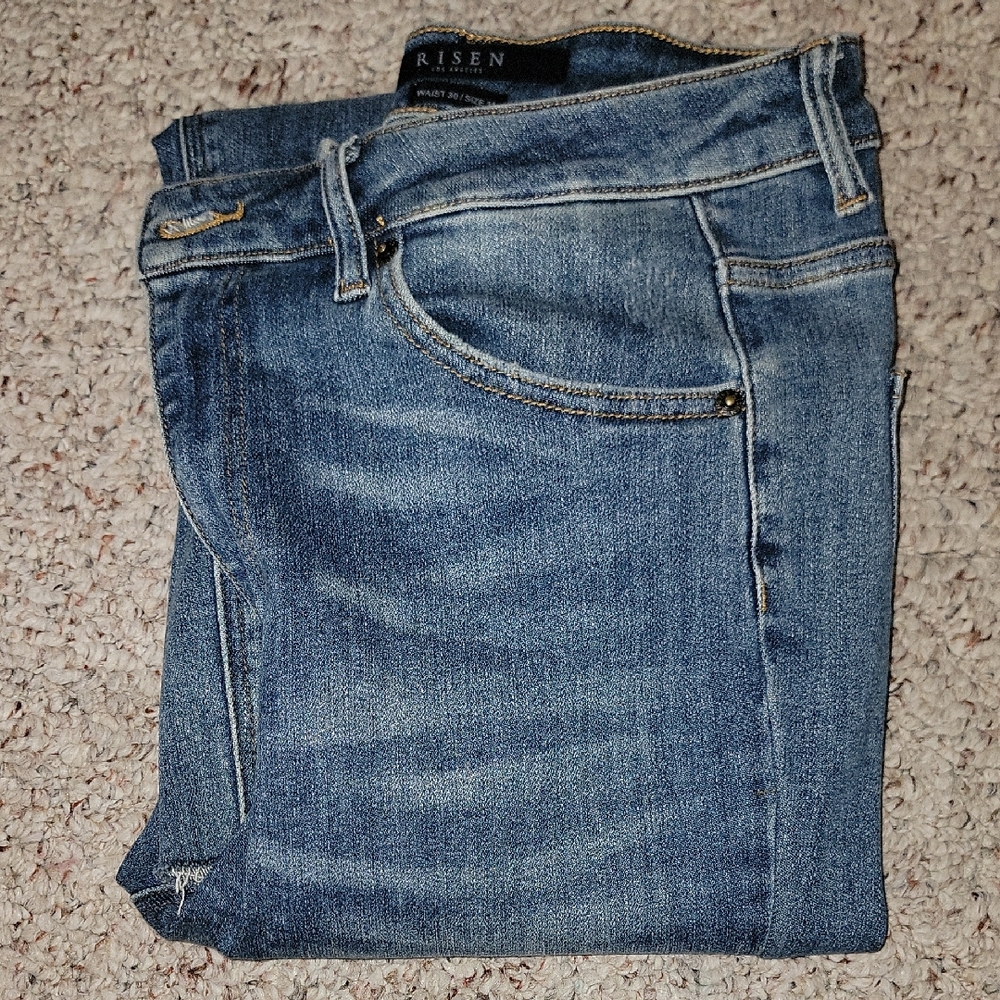 Risen Women's Blue Skinny Jeans